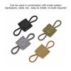 Tactical Ribbon Buckle Binding Retainer Outdoor Bag Fixing Accessory Replacement for Elastic Rope Webbing Buckle