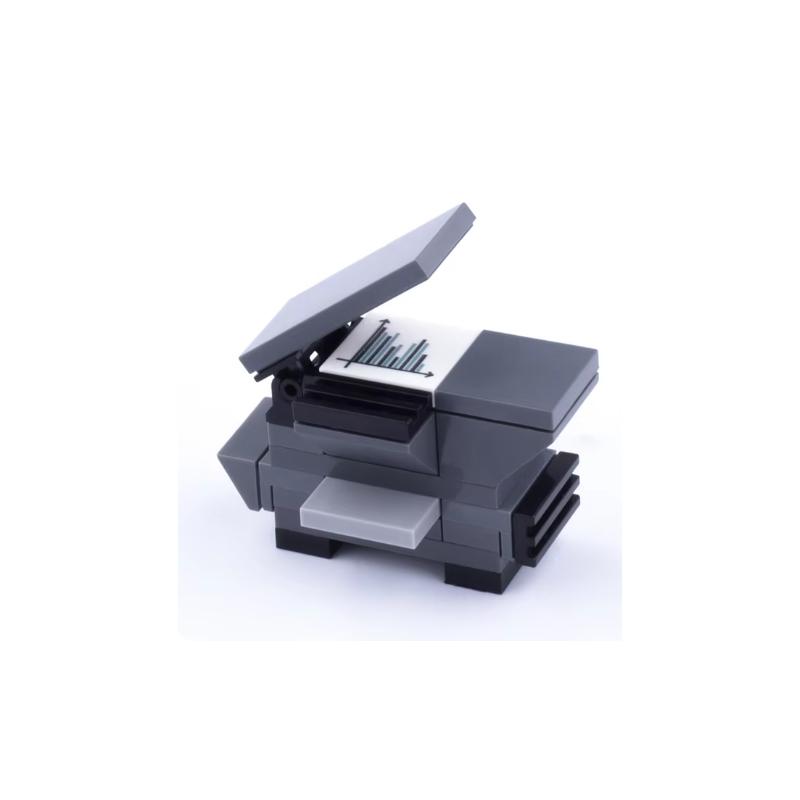 MOC City Stavebnice Scéna Doplňky Nábytek Postel Toaleta Vana Piano TV Pohovka Odpadkový koš Kuchyňské spotřebiče Cihlová hračka S14