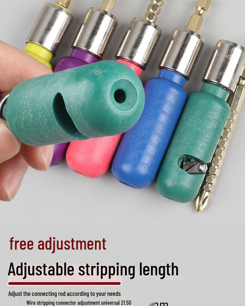 Electrician's Lightweight Portable Wire Stripper Drill for Fast Cable Peeling