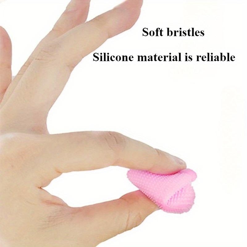 4Pcs/1pc Pet Silicone Finger Brush Dog Toothbrush Anti-stone Kitten Finger Brush Finger Teeth Gum Care