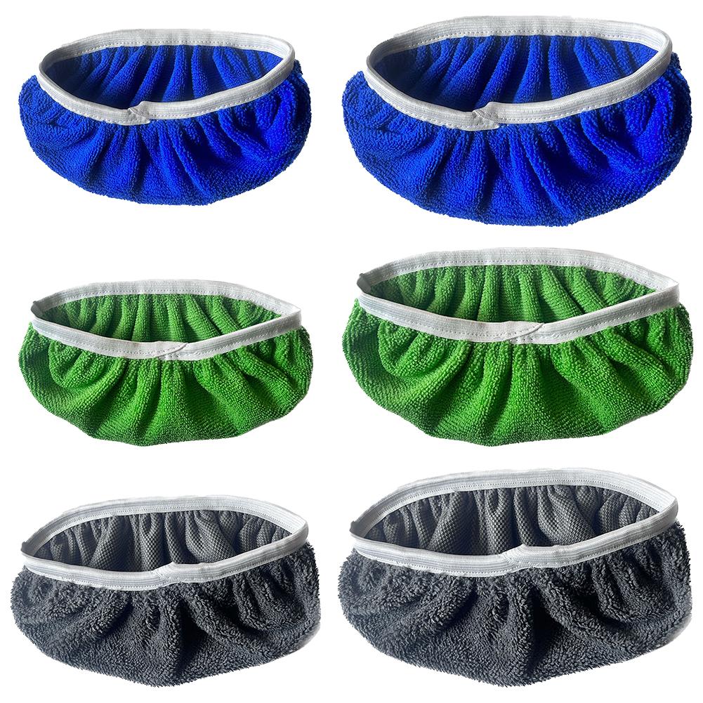 Verdicktes elastisches Band Flachmopp-Pads Korallenfleece/Mikrofaser/Chenille Ersatz Rotierender Kehrmopp Waschbares Feuchtwischtuch zur Bodenreinigung