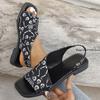 Fashion Hot Sale Women Leopard Sandals Summer Mixed Colors Outdoor Shoes for Women Casual Beach Large Size Wedge Sandals Pumps De Mujer
