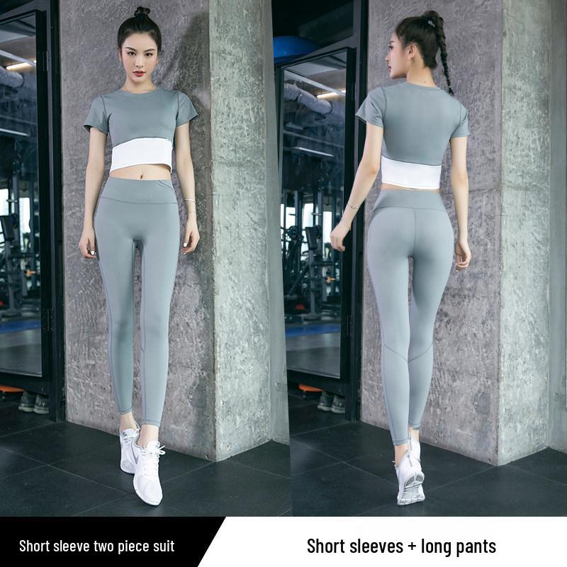 Damen Schnelltrocknendes Colorblock Sport-T-Shirt - Sommertrend 2026 für Fitnessstudio, Laufen & Yoga
