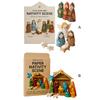 DIY Paper Nativity Scene Christmas Origami Craft Set Christmas Nativity Scene Origami Christmas Nativity DIY Kit for Beginners