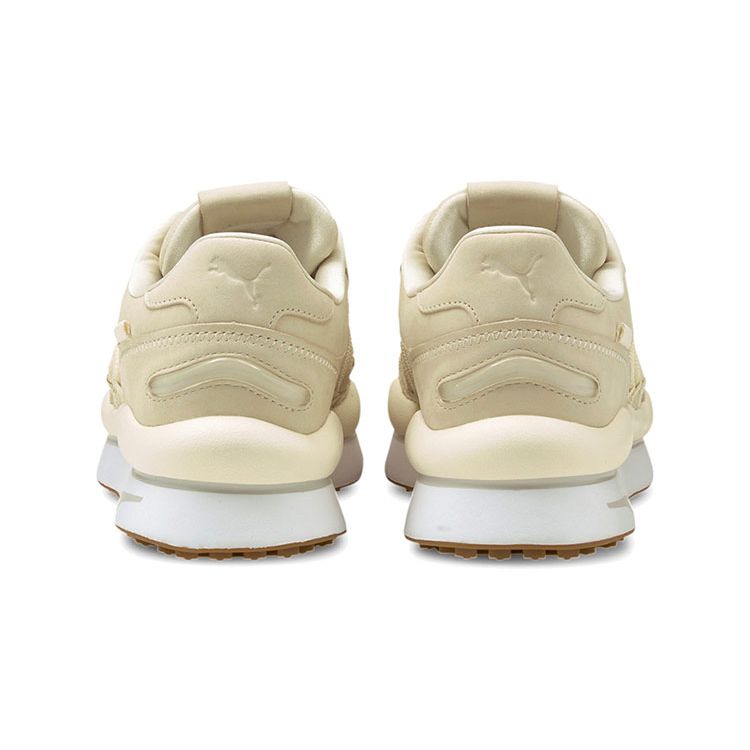 Puma Lace-Up Synthetic Leather Shock Absorbing Non-Slip Wear-Resistant Lightweight Low-Top Running Shoes Unisex Sneakers Khaki White 375956-02