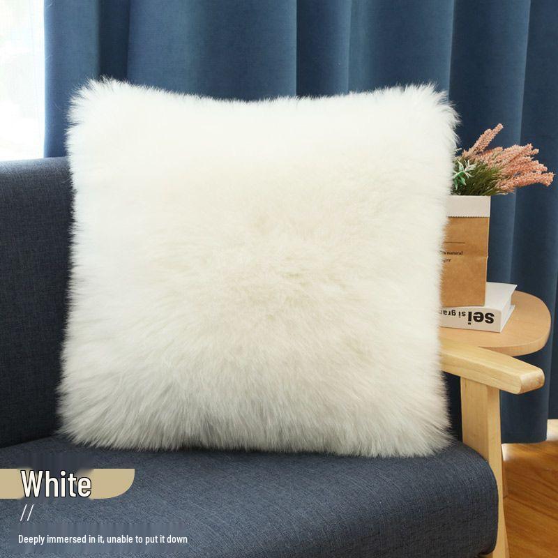 Nordic Long Plush Fur Throw Pillow & Cushion