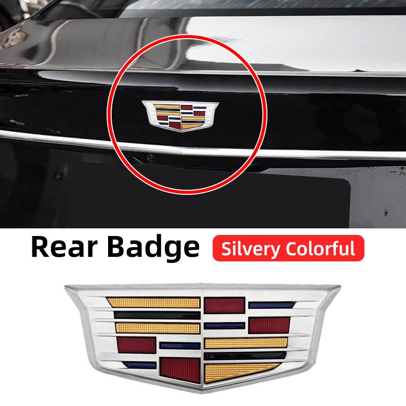 1 Stück ABS für Cadillac Logo CT4 CT5 CT6 XT4 XT5 XT6 ATS XTS Auto Front Mittelgrill Emblem Heckklappen Abzeichen Aufkleber Zubehör