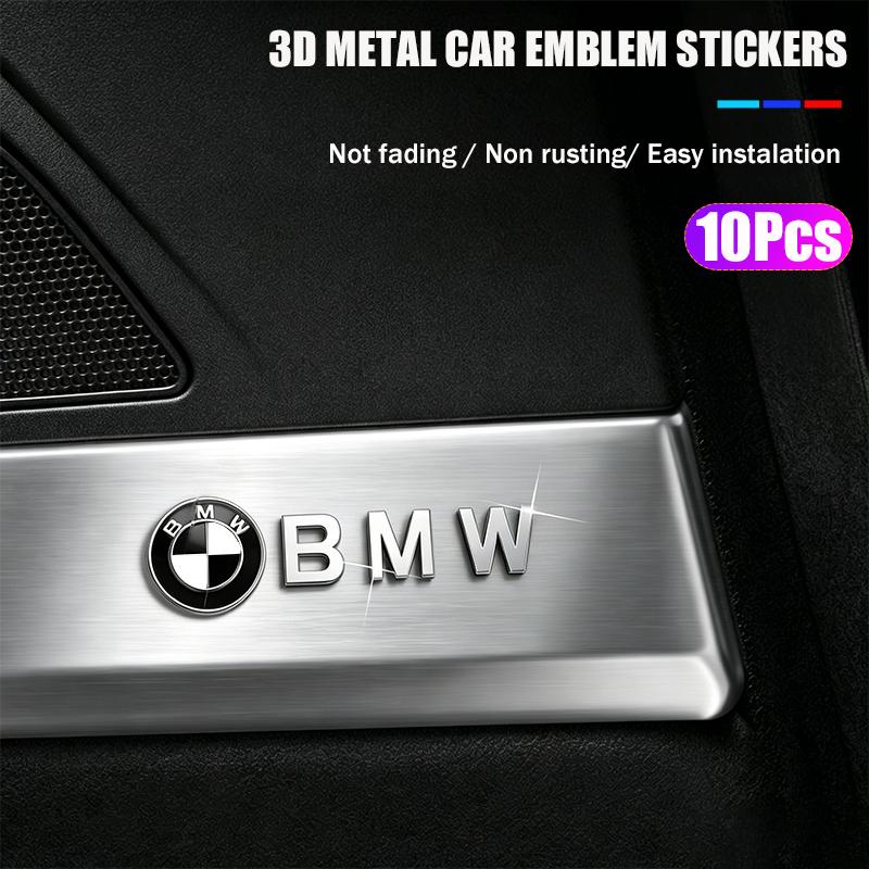 CTCE1 10/5/2Pcs Metal Car Audio Decoration Sticker Auto Badge Decal  For BMW 1 3 5 7 Series M F01 F20 F10 F13 E46 E52 E53 E60 E93 G20