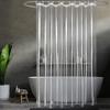 1Pc 180*180CM Thickening Shower Curtain DIY With Hooks Waterproof Bathroom Decor PEVA