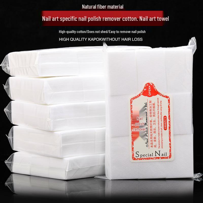 Lint-Free Nail Polish Remover Cotton Pads - Salon Quality Nail Cleaning Sheets