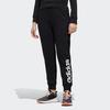 Adidas Neo Logo Printed Cuffed Casual Sweatpants Women Bottoms Black FP7881