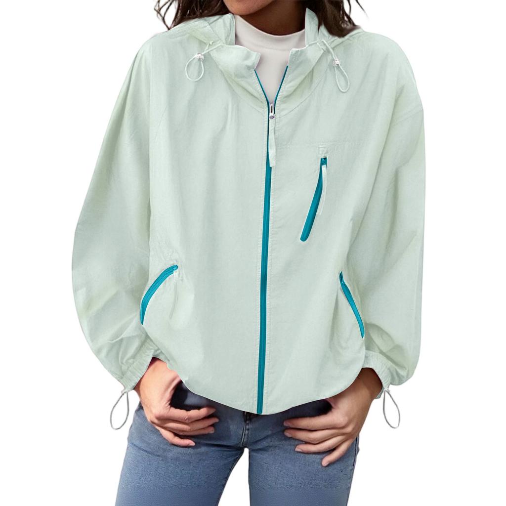 Women's Sun Lightweight Outdoor Windproof Sun Jacket For Hiking And Traveling