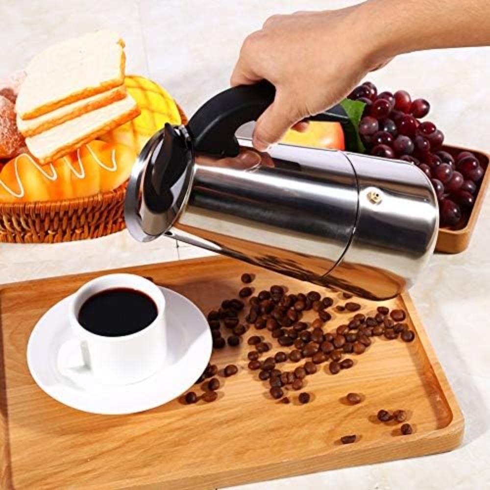 Stainless Steel Coffee Pot Mocha Espresso Latte Percolator Stove Portable Coffee Maker Drink Tool Latte Stovetop Coffee Maker