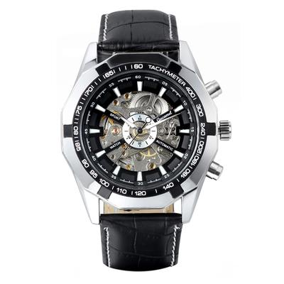 JewelryWe Fashion Casual Business Analog Quartz Leather Christmas Day Gifts Men's Watches, Watches, Display, Watches, Strap, Valentine's