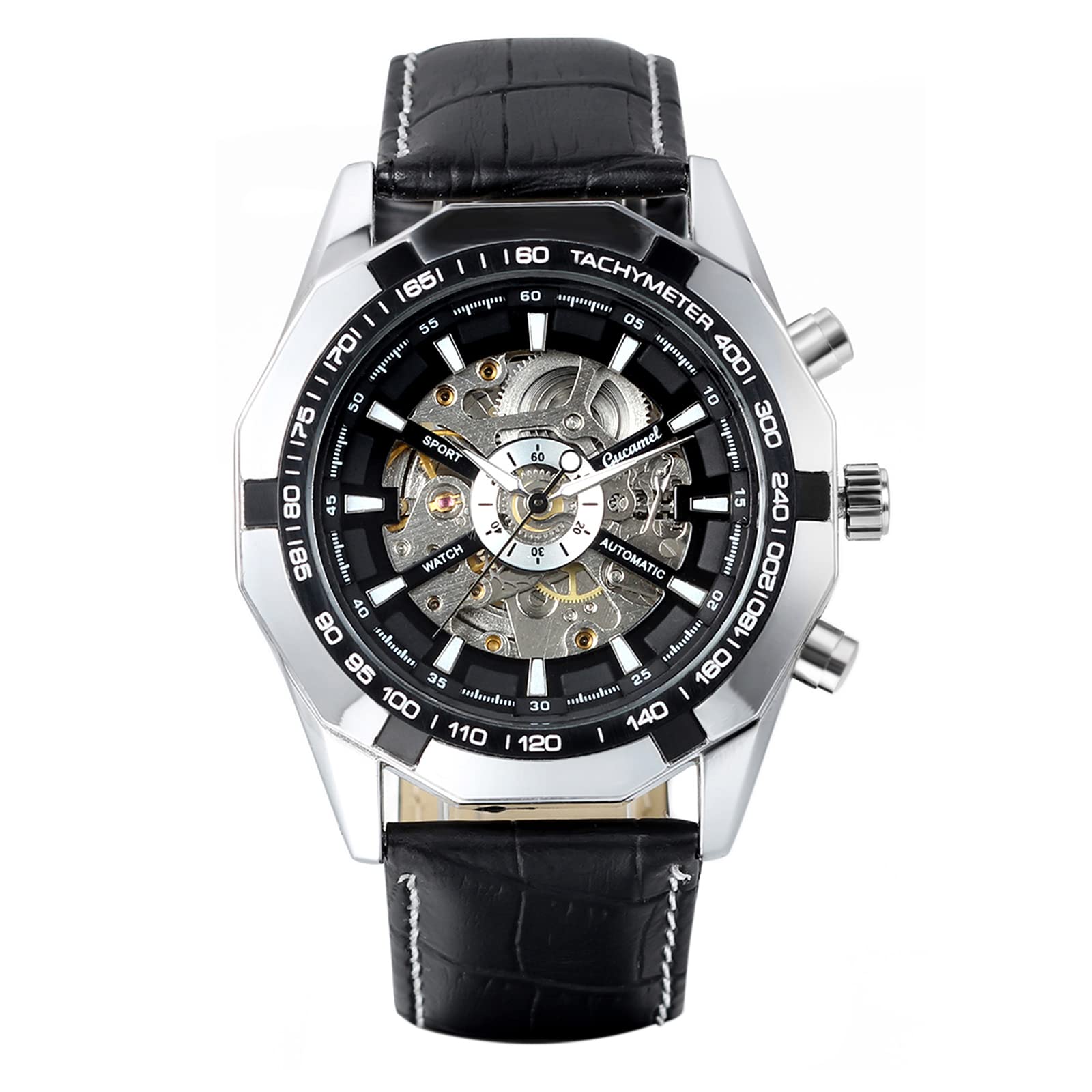 

JewelryWe Fashion Casual Business Analog Quartz Leather Christmas Day Gifts Men s Watches, Watches, Display, Watches, Strap, Valentine s