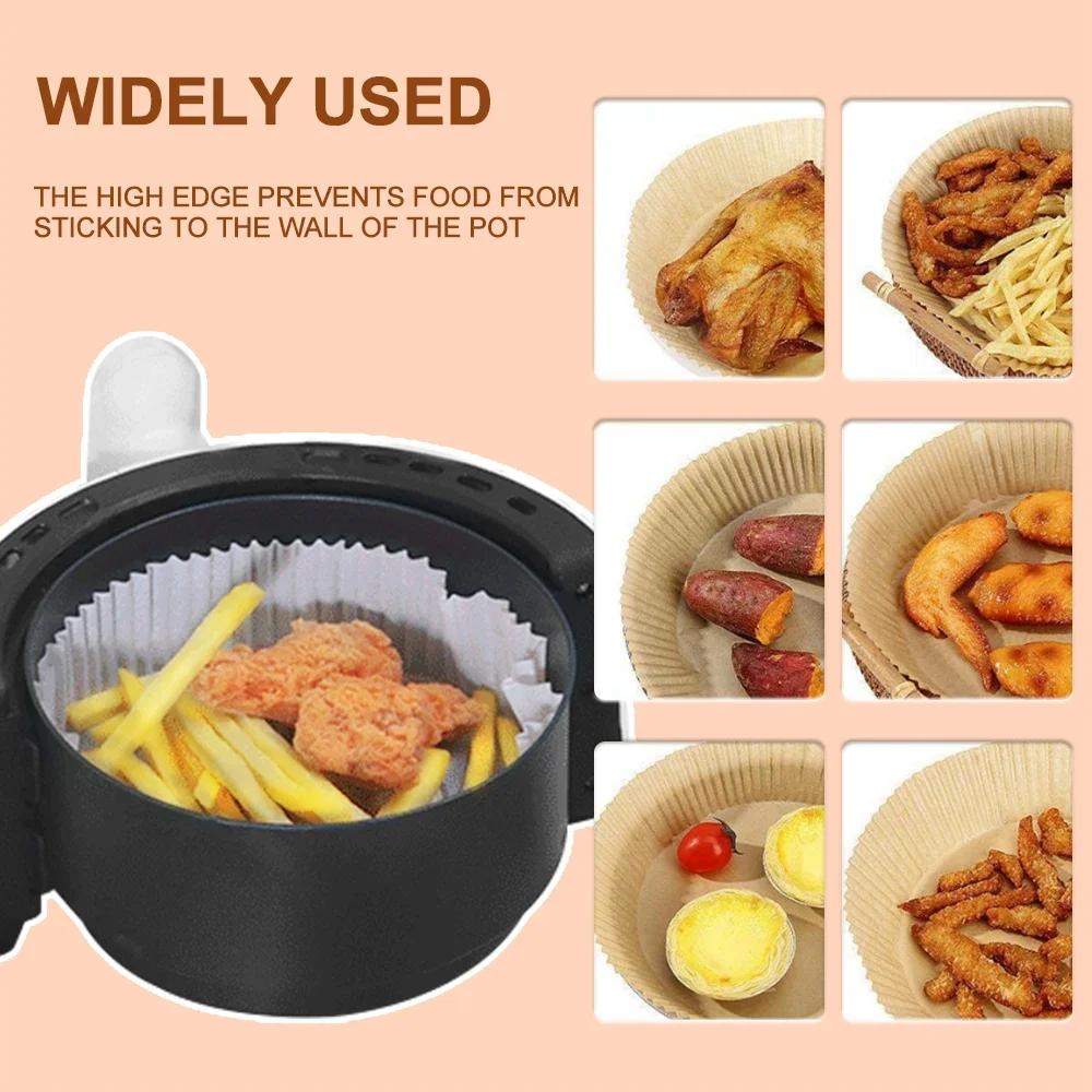 Baking Supplies Home Air Fryer Accessories Non-stick Baking Mats Food Grade Paper Pastry Bakeware Kitchen Dining Bar Waxed