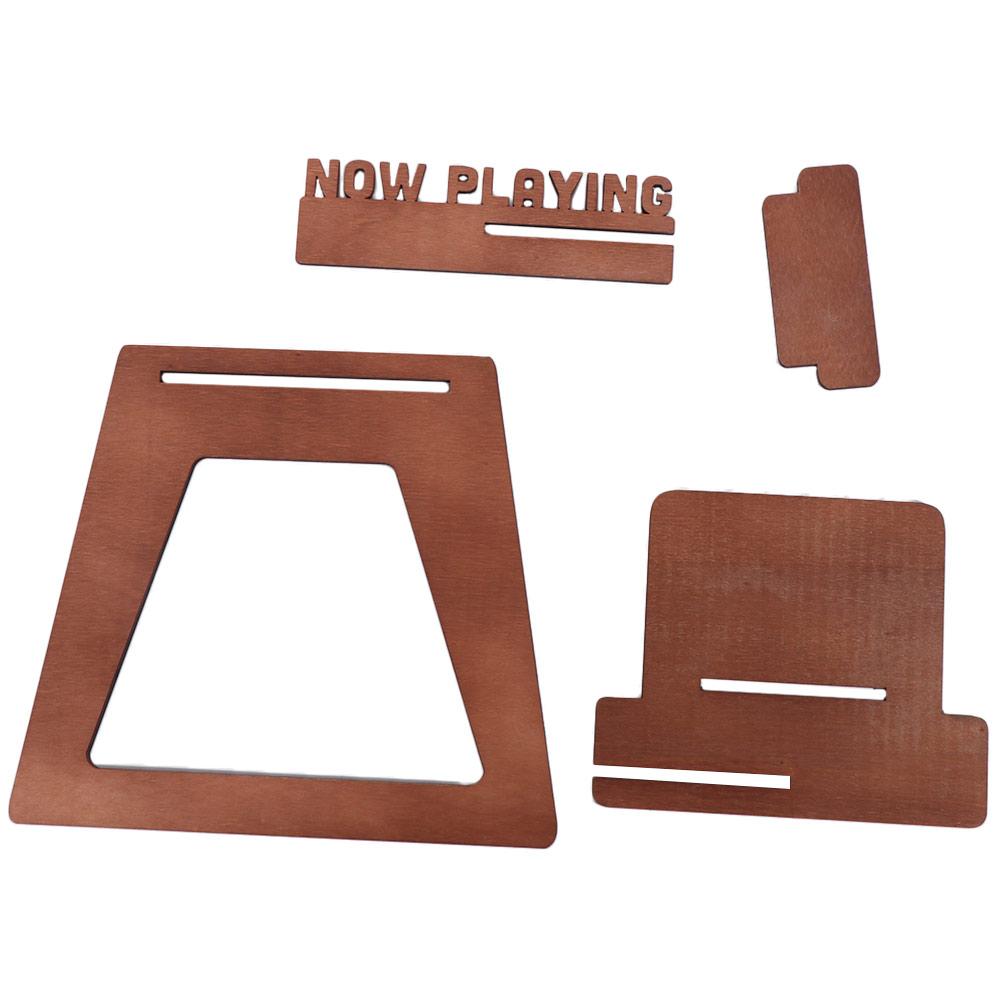 Handmade Vinyl Record Stand Removable Desktop Display Stand Practical Wooden CD Rack  Table