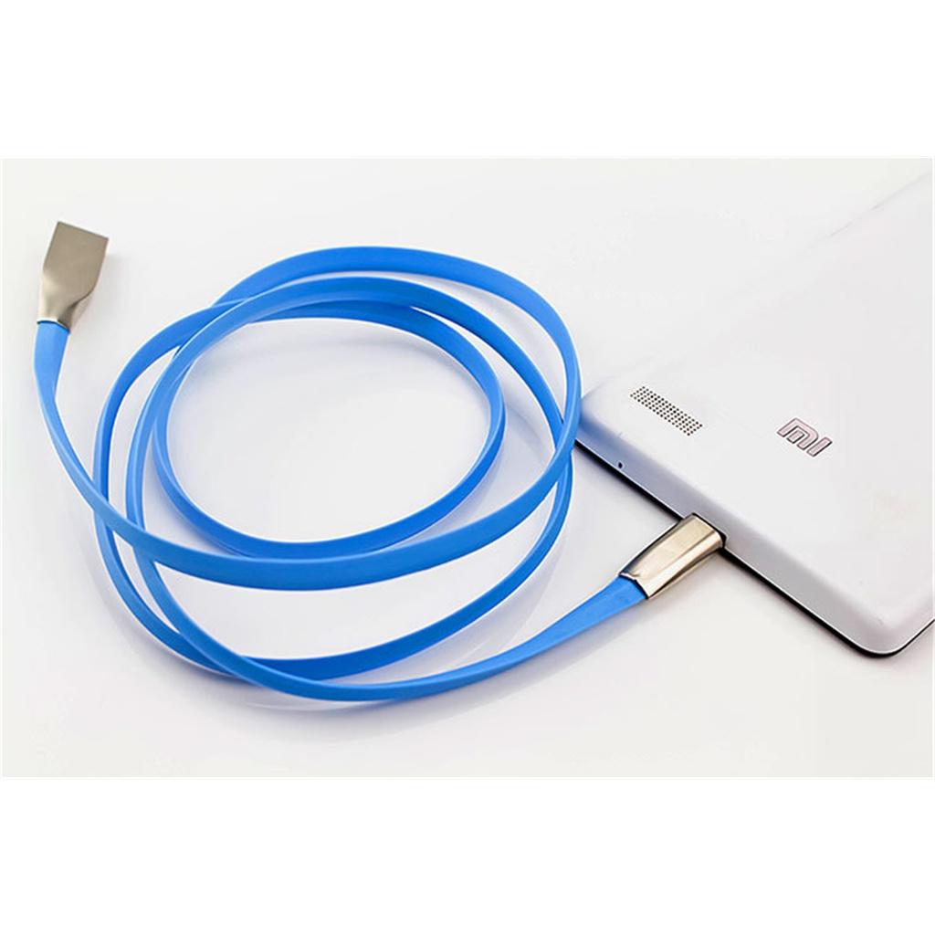 Premium Quality Smooth Portable Micro Usb Fast Charger Flat Data Sync Cable For Android Phones