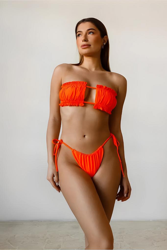 Zweiteiler Bikini sexy Tanga String gebunden l ZWEITEILER BIKINI SEXY TANGA STRING L
