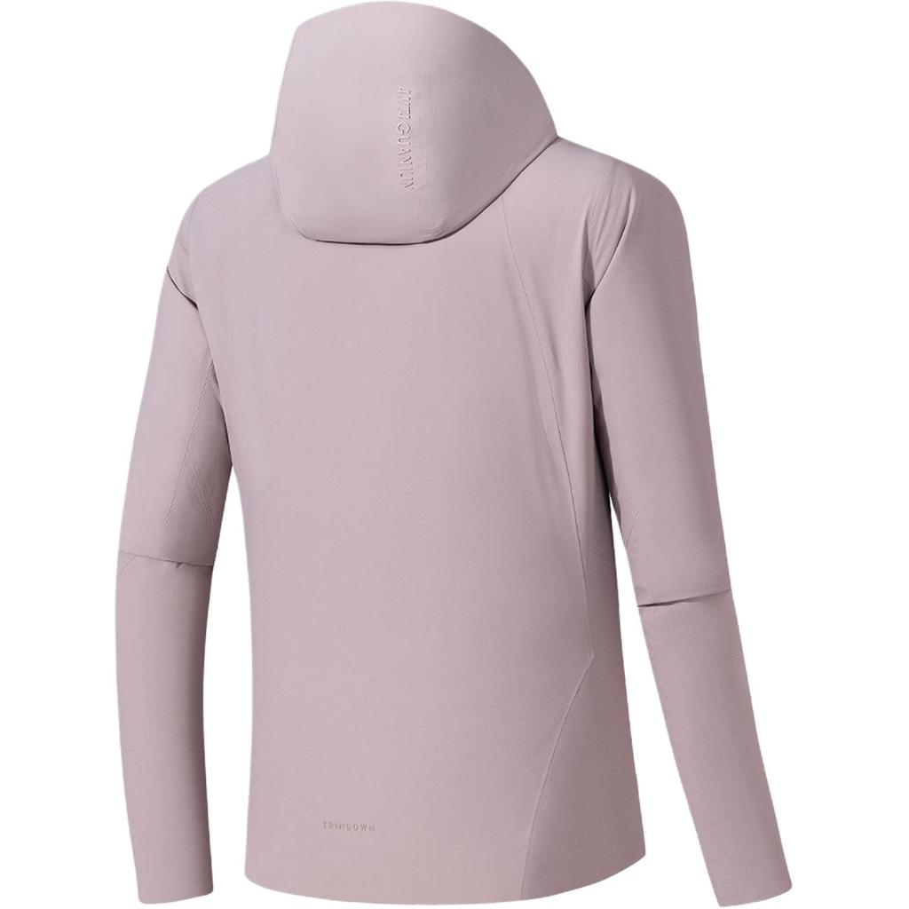 Anta Champion All-Weather Series Versatile Casual Simple Hooded Solid Color Zipper Warm Sports Down Jacket Women Outerwear 162540612-4