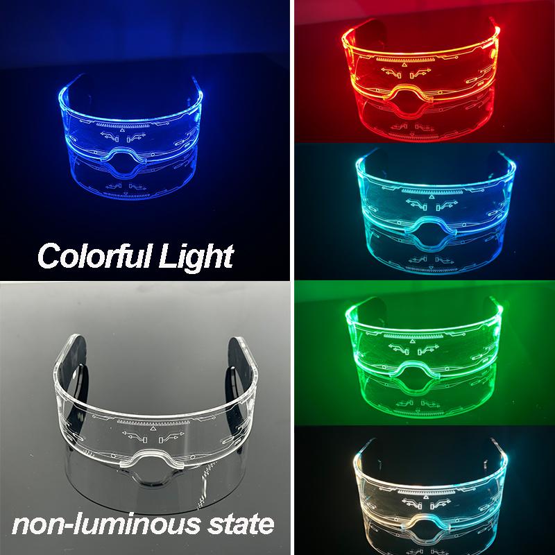 Nieuwe Kleurrijke LED Bril Dames Heren Decor Brillen Lichtgevende Feestbrillen Gloeiend Voor Rave Nachtclub Bar Dansfeest