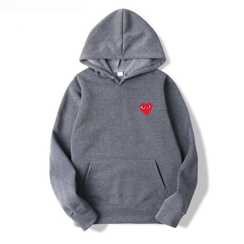 New love trendy brand couple sweater versatile men's and women's autumn and winter velvet jacket men's hooded love even large size sweater