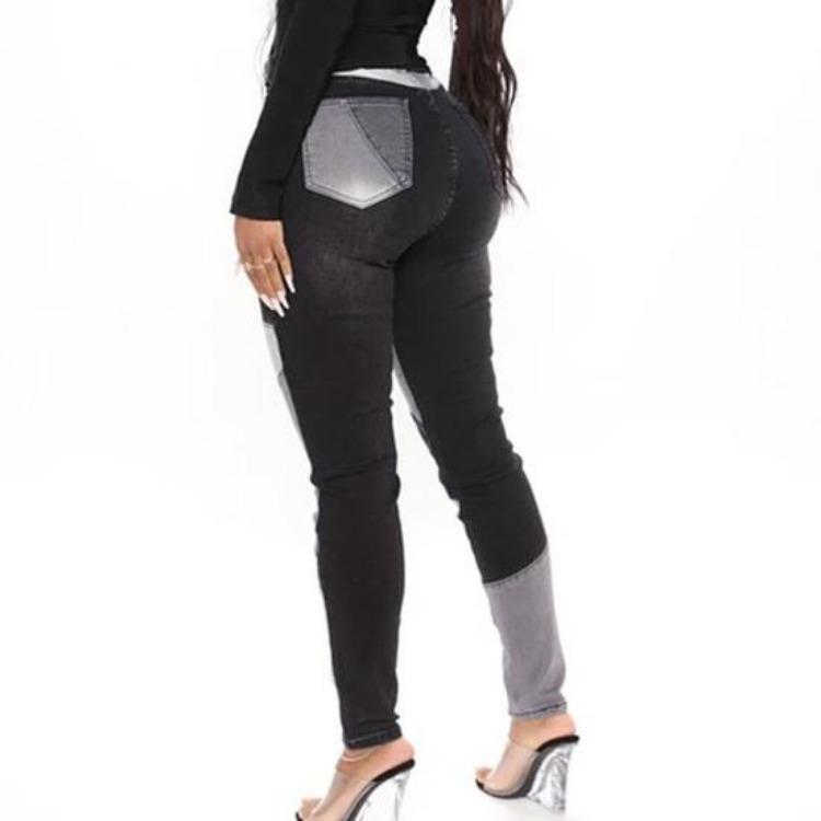 Slim Fit High Waist Women Jeans Casual Denim Trousers Tight Daily Life Wear