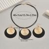 European and American Retro Disc Necklace Women's High Sense Light Luxury Pendant Neck Chain