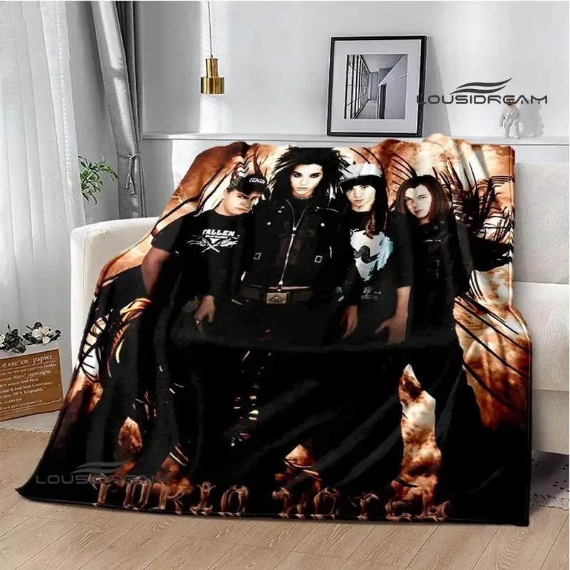 Rock band Tokio Hotel Printed blankets Picnic blanket Flange Warm blanket Home travel blankets bed linings birthday gift