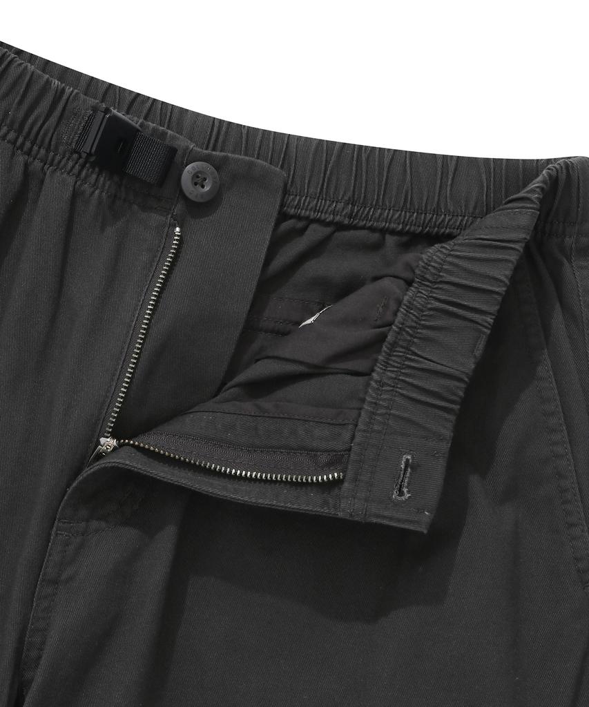 COLUMBIA UNIVERSITY Sl-Label Belted Cargo Cotton Pants Charcoal