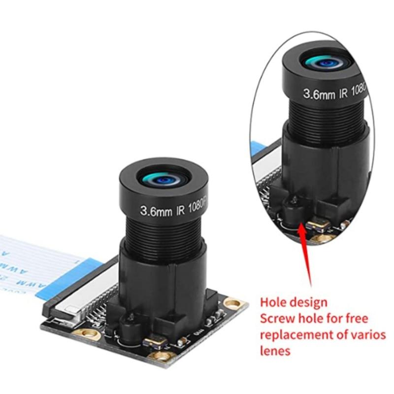 Raspberry PI Kamera Nachtsichtkameramodul Minikamera 5MP Webcam für Raspberry Pi 2 4 3 Modell B + Kamerakabel