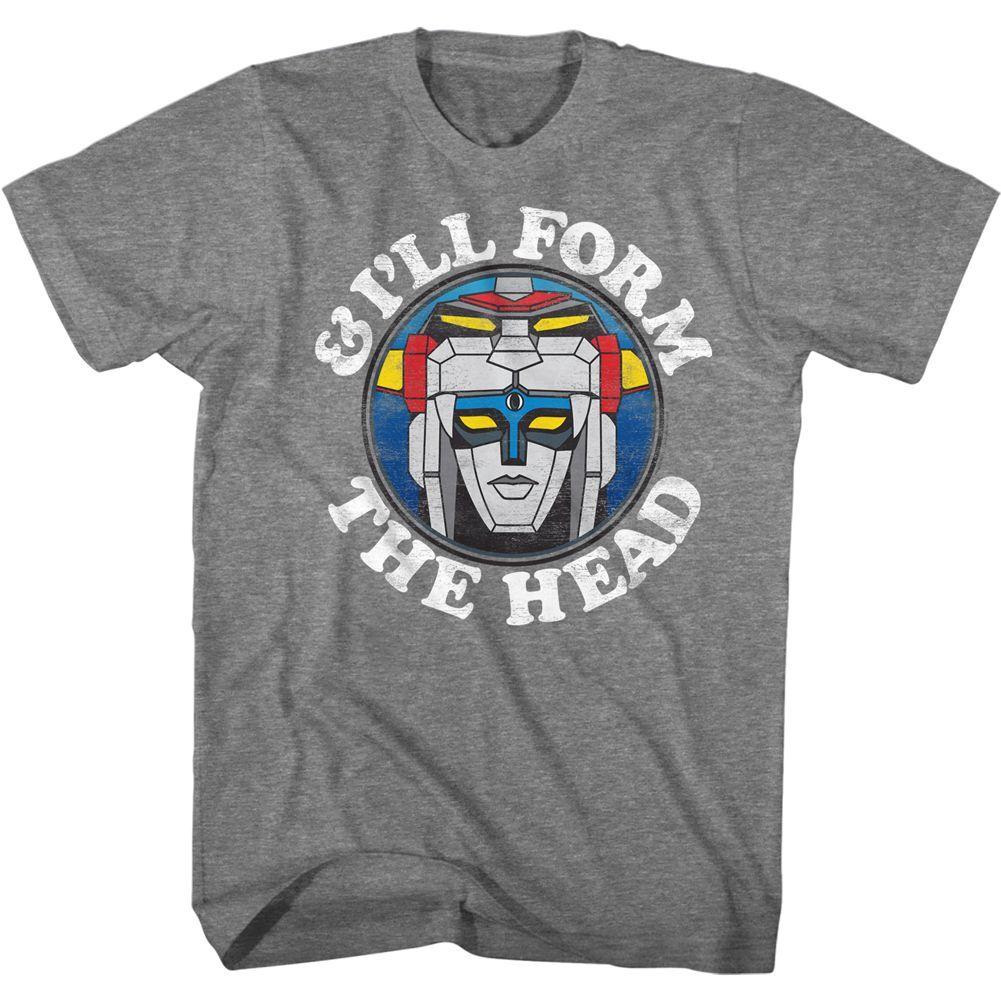 Voltron Form The Head Short Sleeve Heather Adult T-shirt L