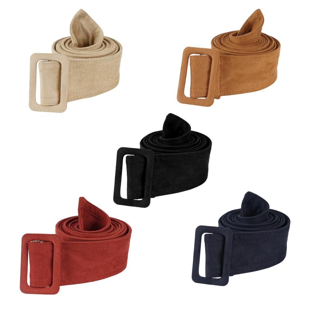 Women Wide Waist Belt Waistband Outerwear for Woolen Coat Multicolored Winter Coat Waist Belt with Buckle