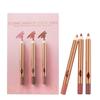 Matte Lip Liner Pencil Lipstick Set Pillow Talk 3-Piece Kit Long-Lasting Waterproof Smudge-Proof Lip Makeup Tools