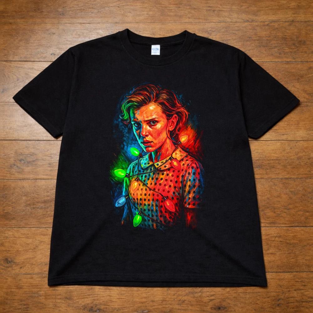 Stranger Things Eleven TShirt Black Netflix TV Show Tee Unisex Kids Adults 2XL