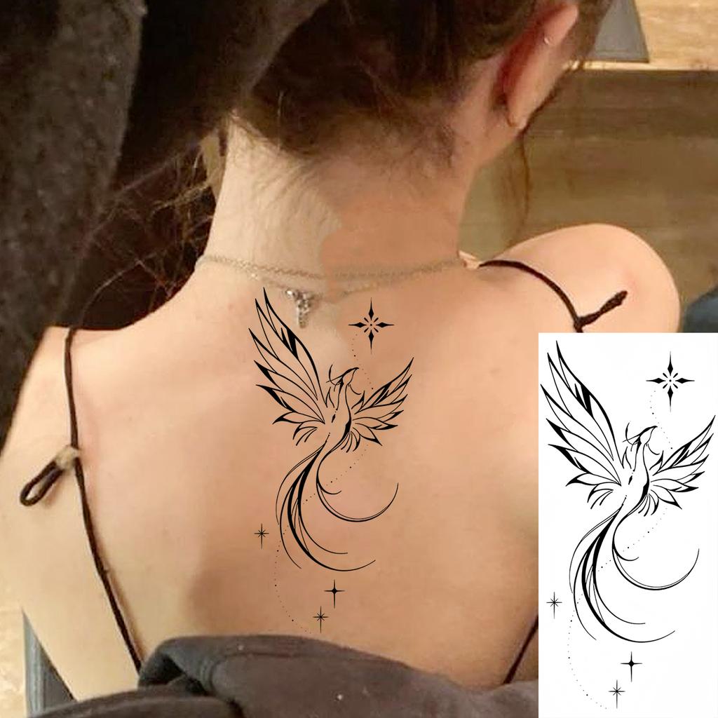 1 Blatt Totenkopf Schmetterling Rose Temporäre Tattoos Für Frauen Männer Hände Fuß Nacken,Temp Fake Tattoo Aufkleber Langanhaltend Wasserdicht