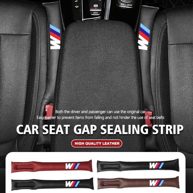 For BMW Car Seat Gap Filler Soft Leather Leak Pads Plug Leak Proof Strip Auto Accessories Performance X1 X3 X5 E39 E46 E90 F20