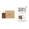 Coach Lanyard 7 Monogram Coated Canvas And Leather Necklace Bag Card Holder Clutch Women bags Khaki Brown 63274-IME74