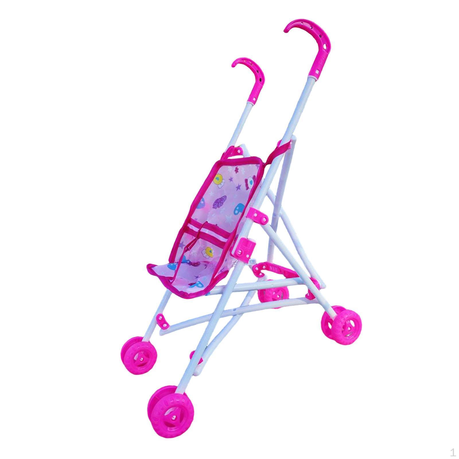 

Doll Toy Push Cart, Folding Role Play Kids for Preschool