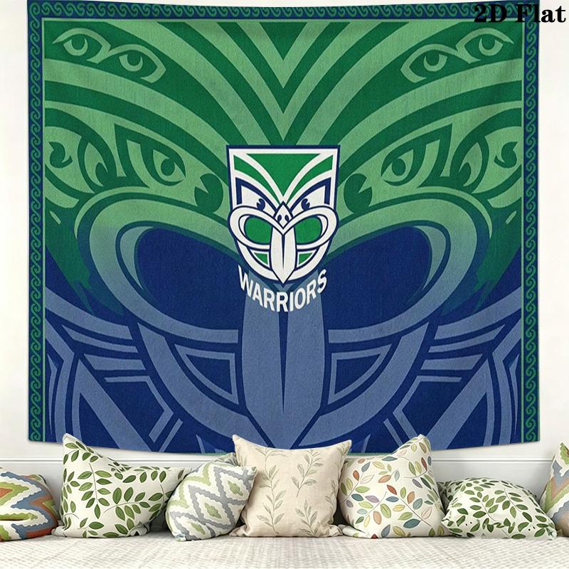 New Zealand Warriors Wall Tapestry Aesthetic Wall Hanging Printed Fabric Blanket Decorative Tapestries for Bedroom Living Room Home Decor