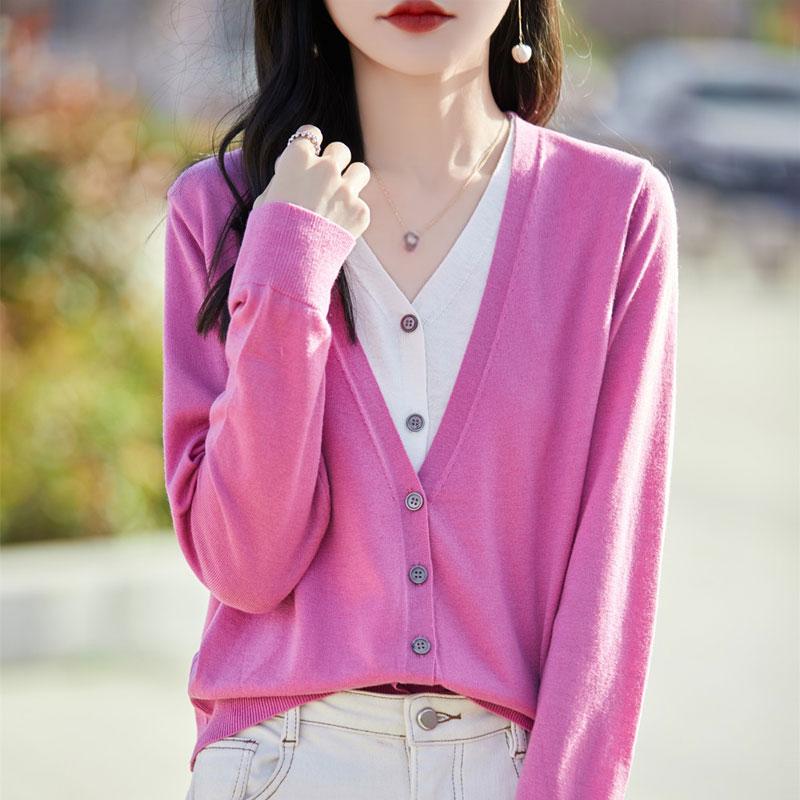 

Всесезонний жіночий светр 50% вовна 50% шовк | Легкий теплий пуловер з суміші | Розкішний кашеміровий шовковий трикотаж L Вишня