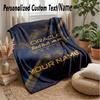 Red Bull Racing Custom Flannel Throw Blanket Print Your Name Text Soft Warm Blanket Holiday Present