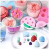 New 3D Fruit Shaped Fondant Molds Fruit Shaped Mini Fruit Fondant Molds DIY Heat-Resistant Gummy Molds Trays Candy Making