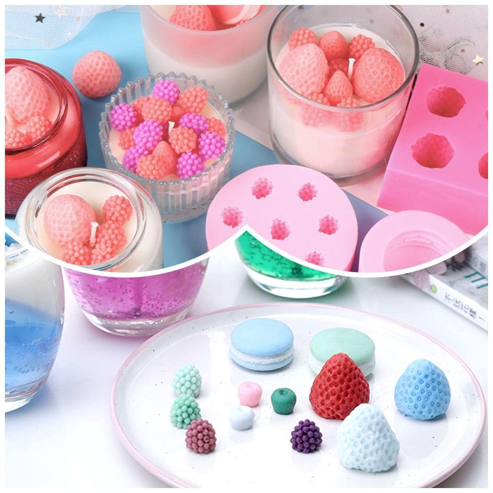 3D Fruit Shaped Fondant Molds Mini Fruit Shaped Fruit Fondant Molds DIY Heat-Resistant Chocolate Molds Gummies Making