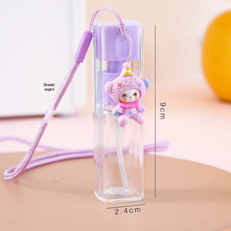 Přenosná mini lahvička s rozprašovačem na krk na alkohol nebo krém