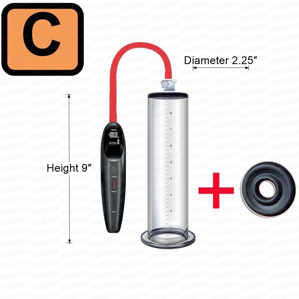Smart Electric Penis Pump Vacuum Penis Enlarger Sex Toys For Men Acrylic Cylinder Dick Pump Penis Extender Trainer