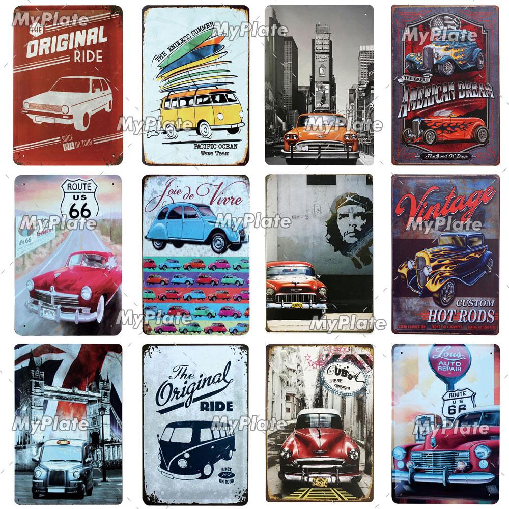 Ride Metal Sign Vintage Plaque Tin Sign Wall Decor For Garage Club Plate Crafts Art Route 66 Poster Gift Custom Wholesale