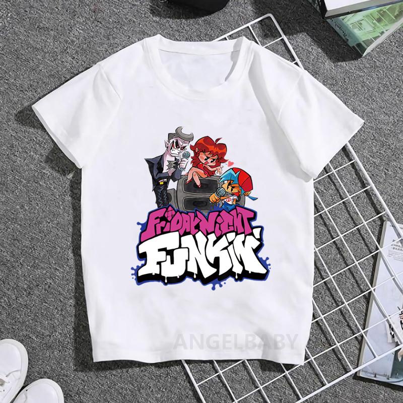 Summer Fashion Tops Boys' Clothing Popular Game 'Friday Night Generator' Cartoon Kids T-Shirt