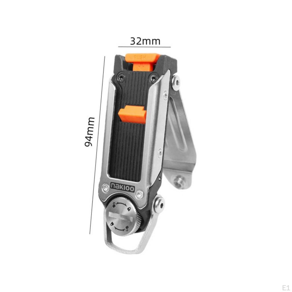 Quick Release Tool Bag Mount Easy Installation Belt Buckle with Rotating Clasp HeavyDuty