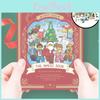 Building Block Christmas Blind Box Book Assembly Toy Puzzle Santa Gift Xmas